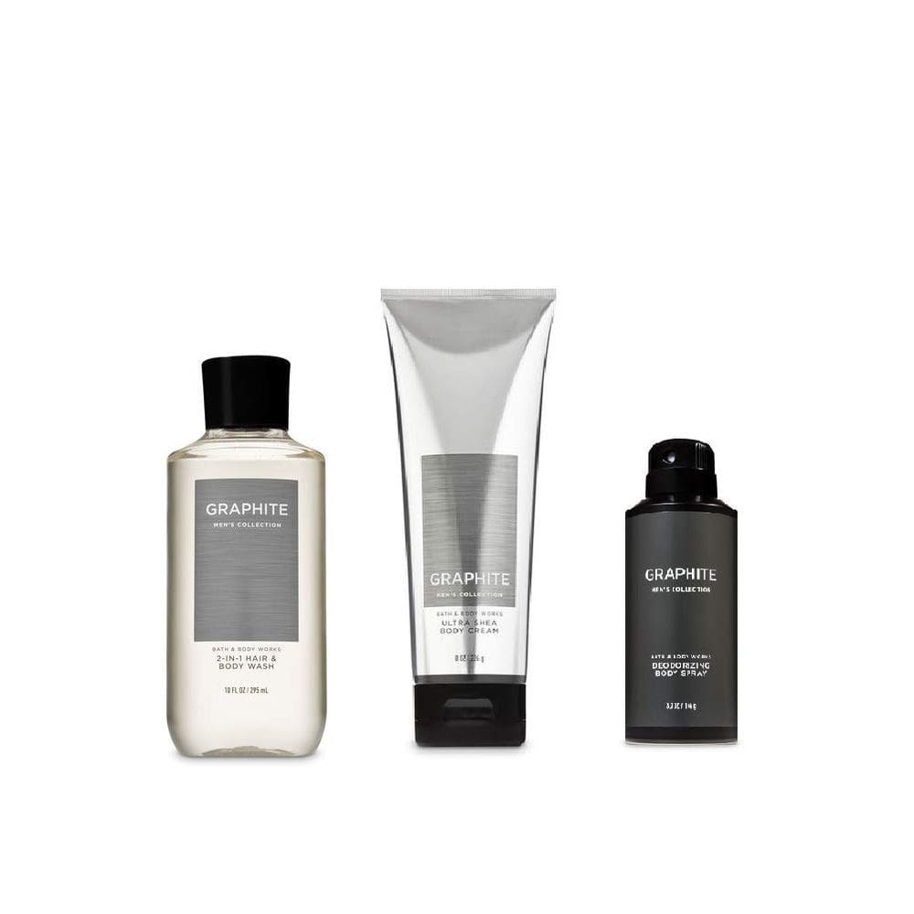 Set Bath & Body Works Graphite (2019) 2 em 1 sabonete para cabelo e corpo