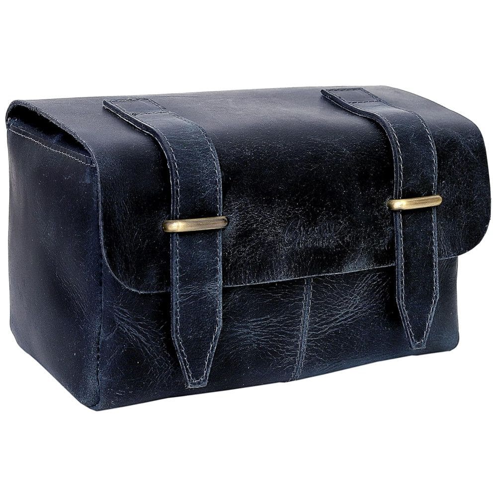 Necessaire Masculina de Couro, CREATIVE LEATHER ART, Marrom