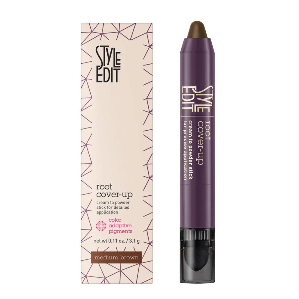 Root Touch Up Stick Style Editar cabelo castanho médio 3 ml