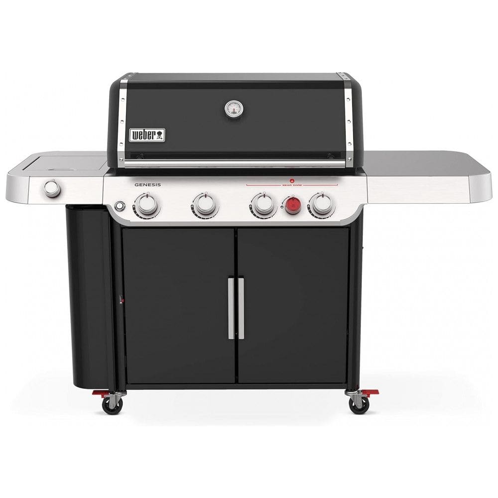 Churrasqueira a Gás com 4 Queimadores e 1 Queimador Lateral, Weber Genesis E 435, Preta
