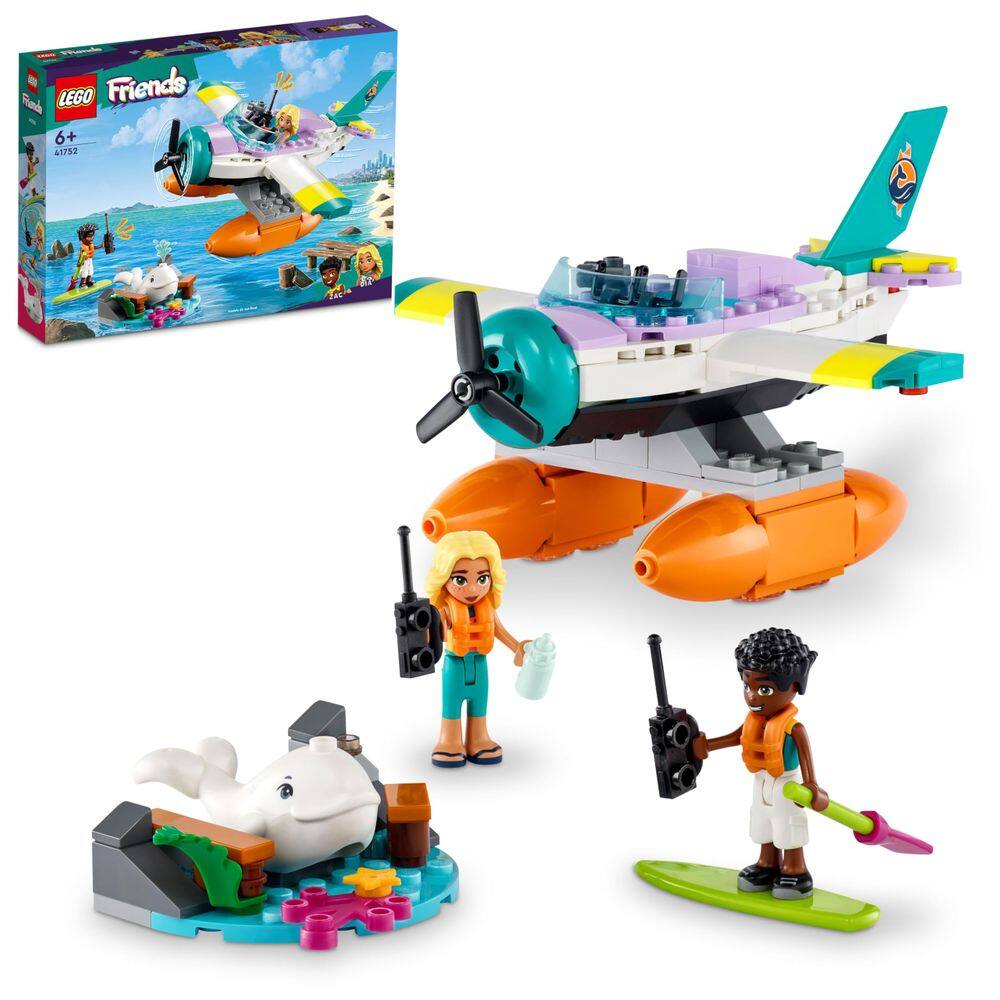 Brinquedo de avião LEGO Friends 41752 Sea Rescue com minibonecas