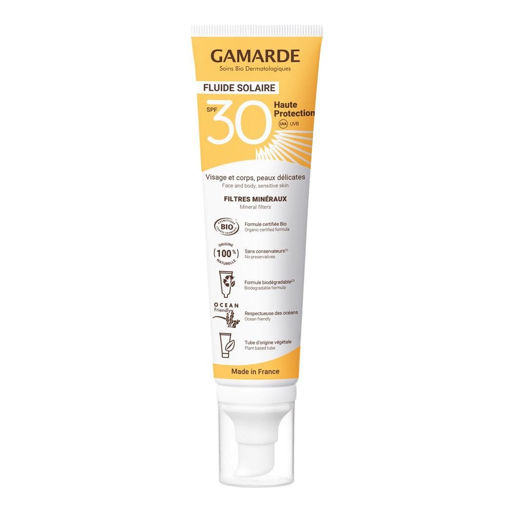 Protetor solar Gamarde Sun Fluid SPF 30 Mineral 100mL
