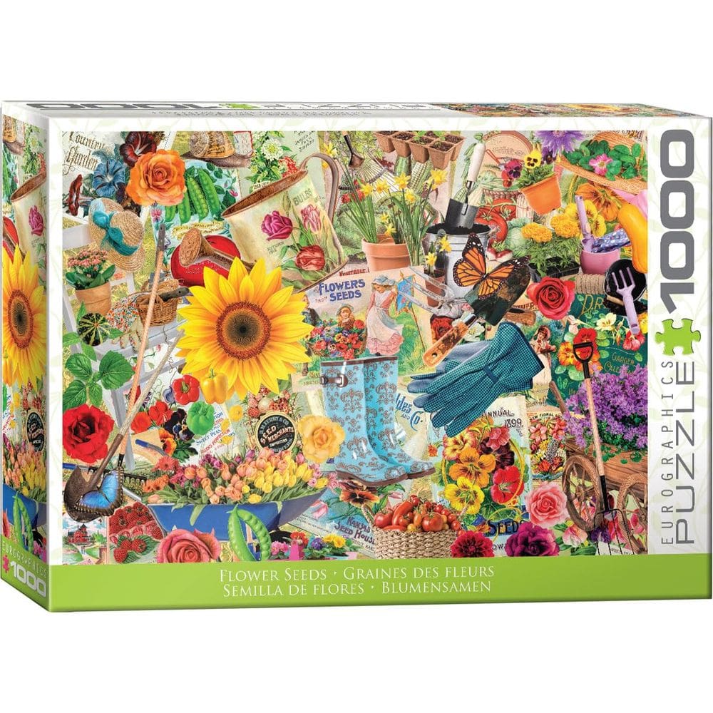 Quebra-cabeça EuroGraphics Flower Seeds de Lars Stewart 1000 unidades