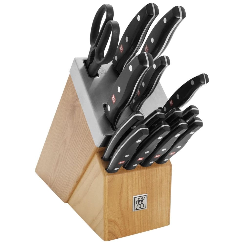 Kit de Facas Alemãs ZWILLING Twin Signature com 15 peças e Bloco, Lâminas Afiadas, Fabricadas com Aço Premium na Fábrica da Empresa