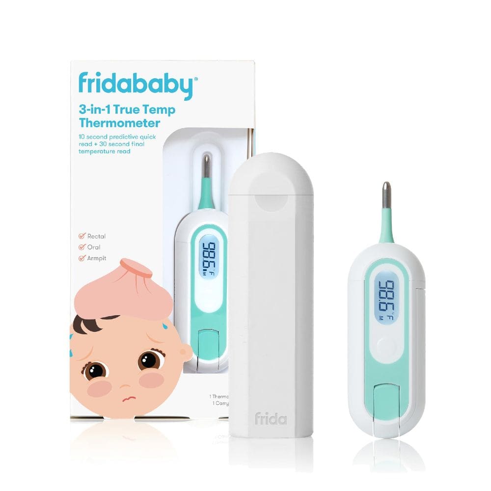 Termômetro Frida Baby 3 em 1 para crianças retais, axilares e orais