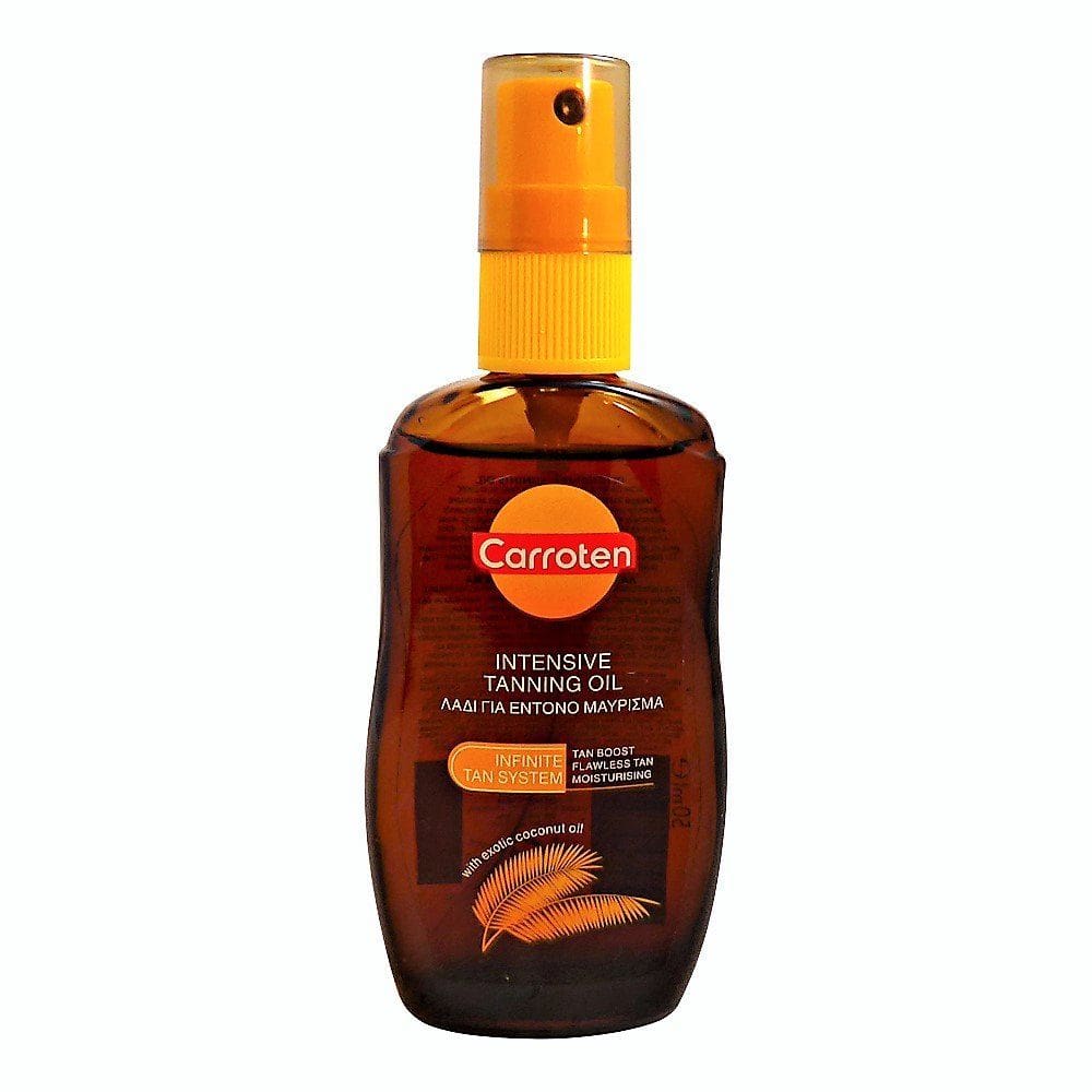 Óleo bronzeador Carroten Intensive 70mL com cenoura, óleo de coco