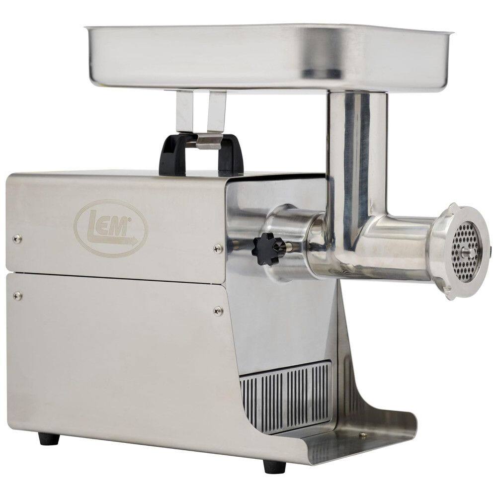Products Moedor de carne elétrico Big Bite de aço inoxidável, LEM, Prateado