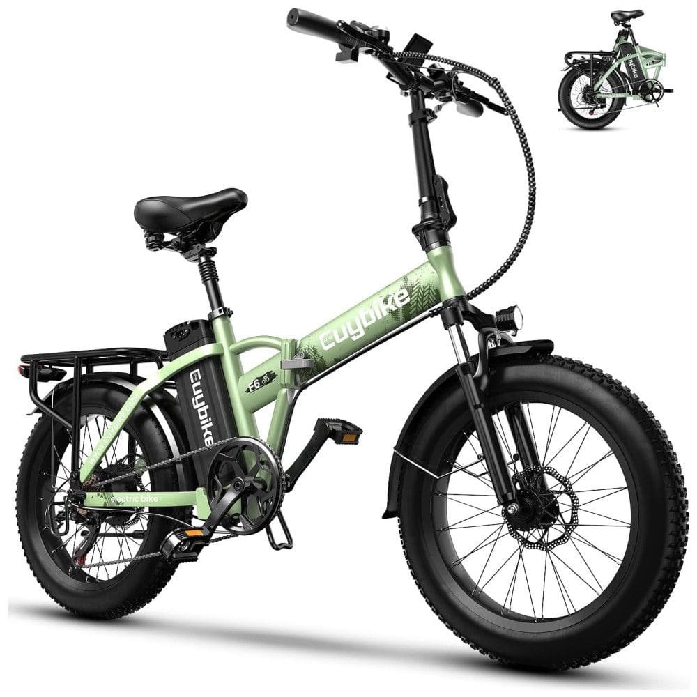 Bicicleta Elétrica Dobrável bluebiko F6B com Motor Brushless 750W (Pico 1000W), Bateria Removível 48V 20Ah, Freios a Disco Duplos e Sistema