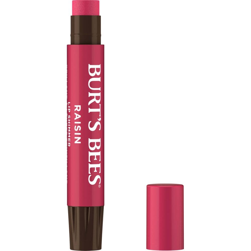 Conjunto de tonalidades labiais Burt`s Bees Shimmer Raisin Tinted Lip Balm, pacote com 1 pacote
