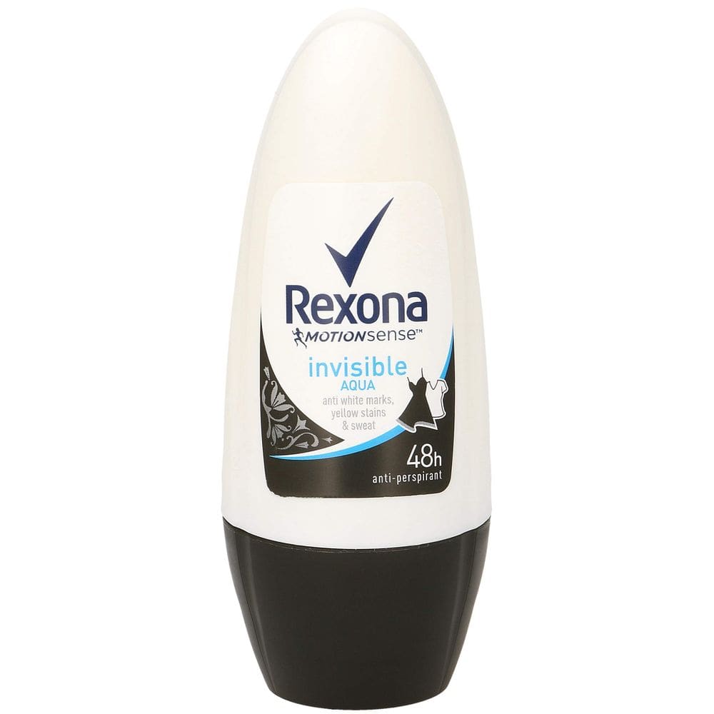 Desodorante Corporal Rexona Invisible Aqua Roll-On 50 ml