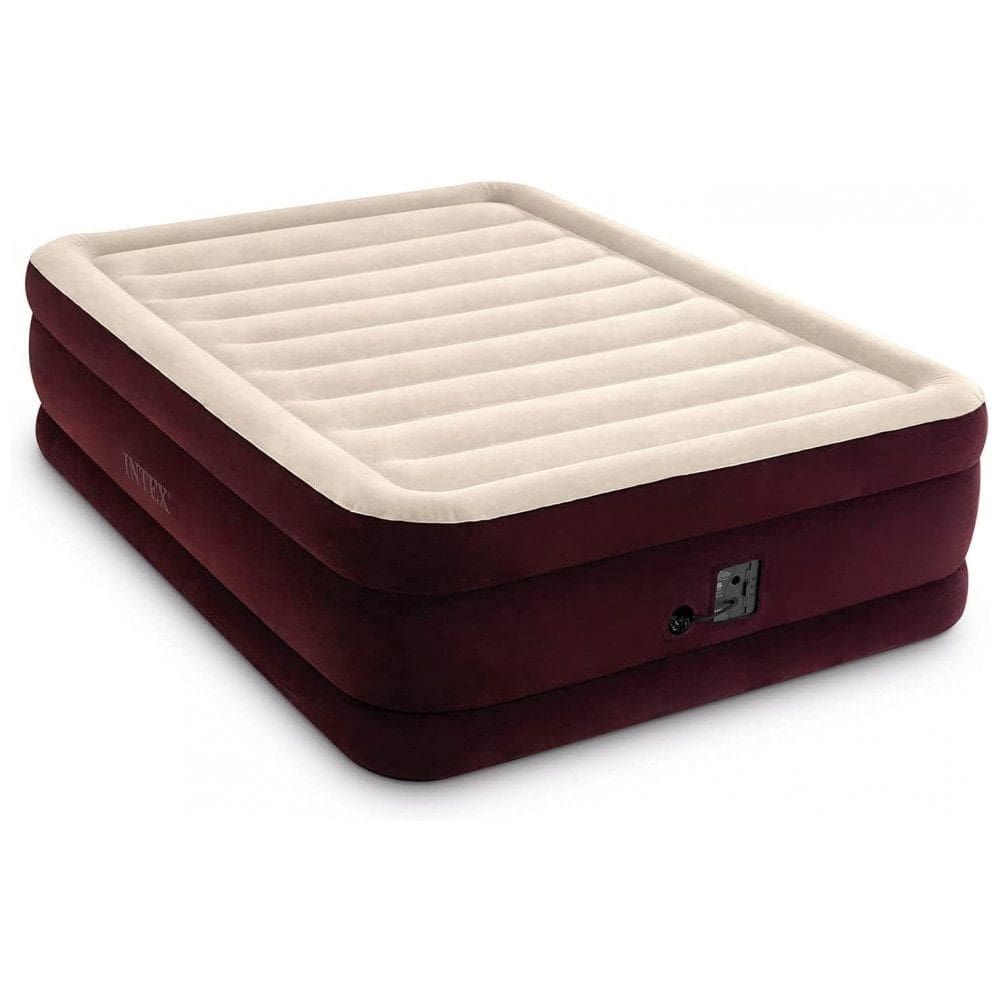 Colchão Inflável Casal Queen com Bomba Embutida, Para até 300KG, Intex, Marrom