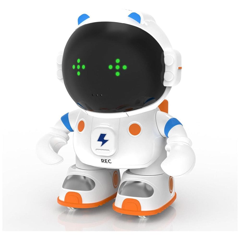 Mini Robô Espacial KaeKid para Crianças, com Sensores de Toque, Controle de Voz, Reconhecimento de Fala, Cante, Dance, Repita e Grave