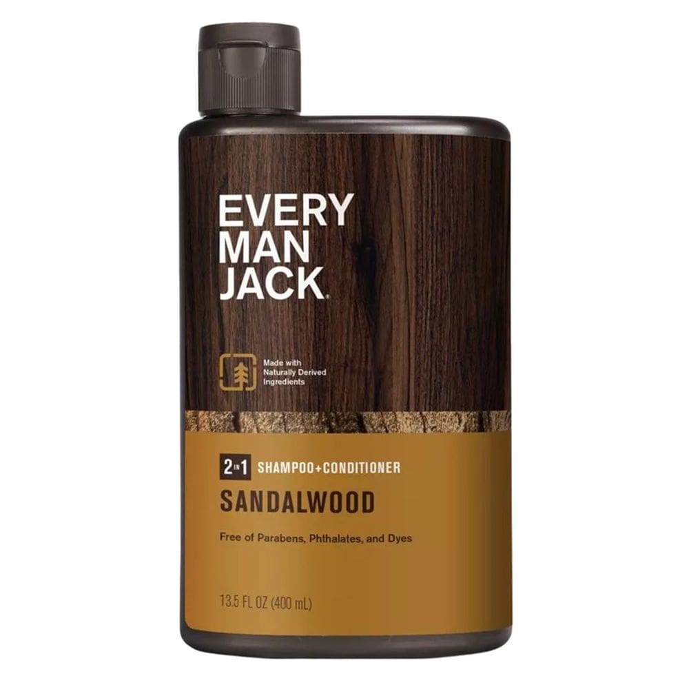 Shampoo 2 em 1 Every Man Jack Sandalwood 400 ml (pacote com 2)