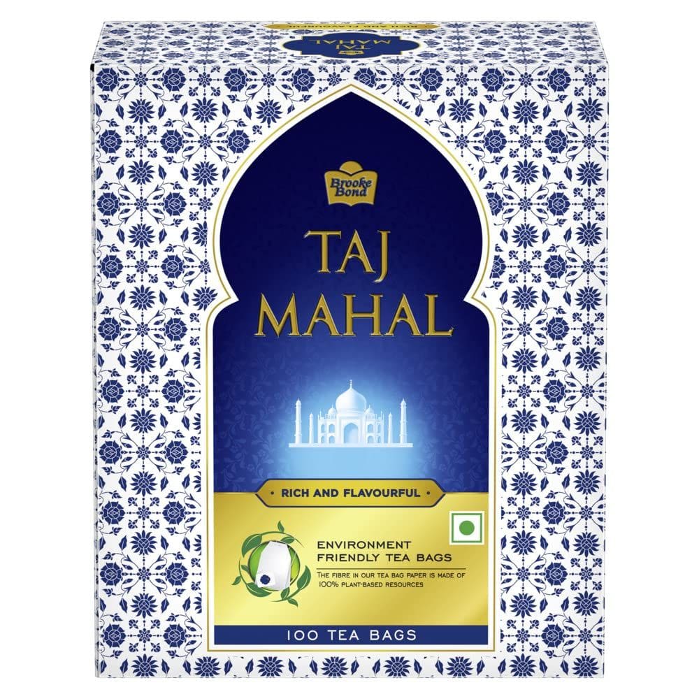 Chá Taj Mahal Brooke Bond 100 saquinhos de chá