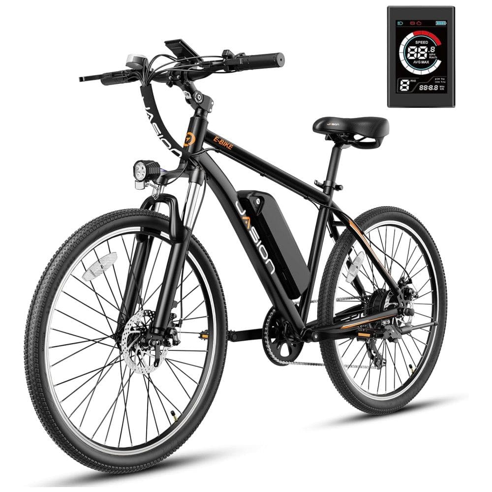 Bicicleta Elétrica Jasion EB5 – Aro 20”, Dobrável, 7 Velocidades, Bateria Removível 36V/10.4Ah, Cor Preta