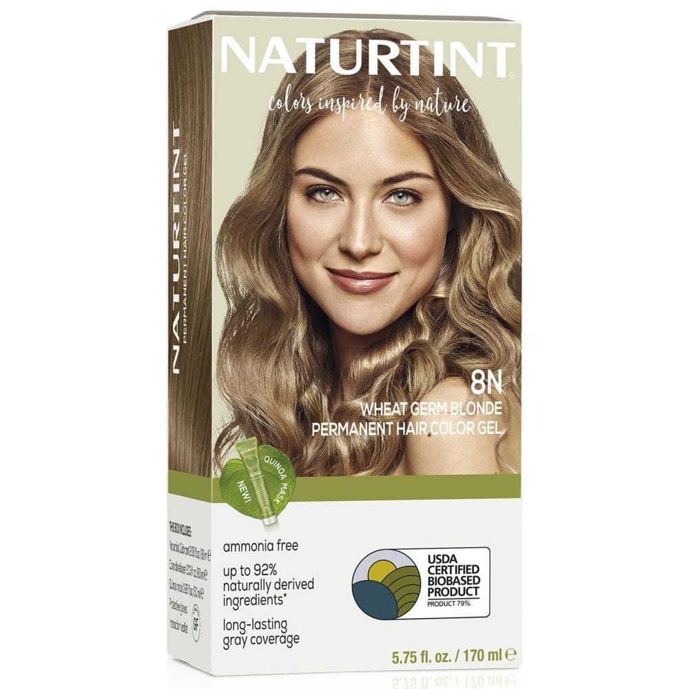 Hair Color Naturtint 8N Wheat Germ Blonde, pacote 1 sem amônia