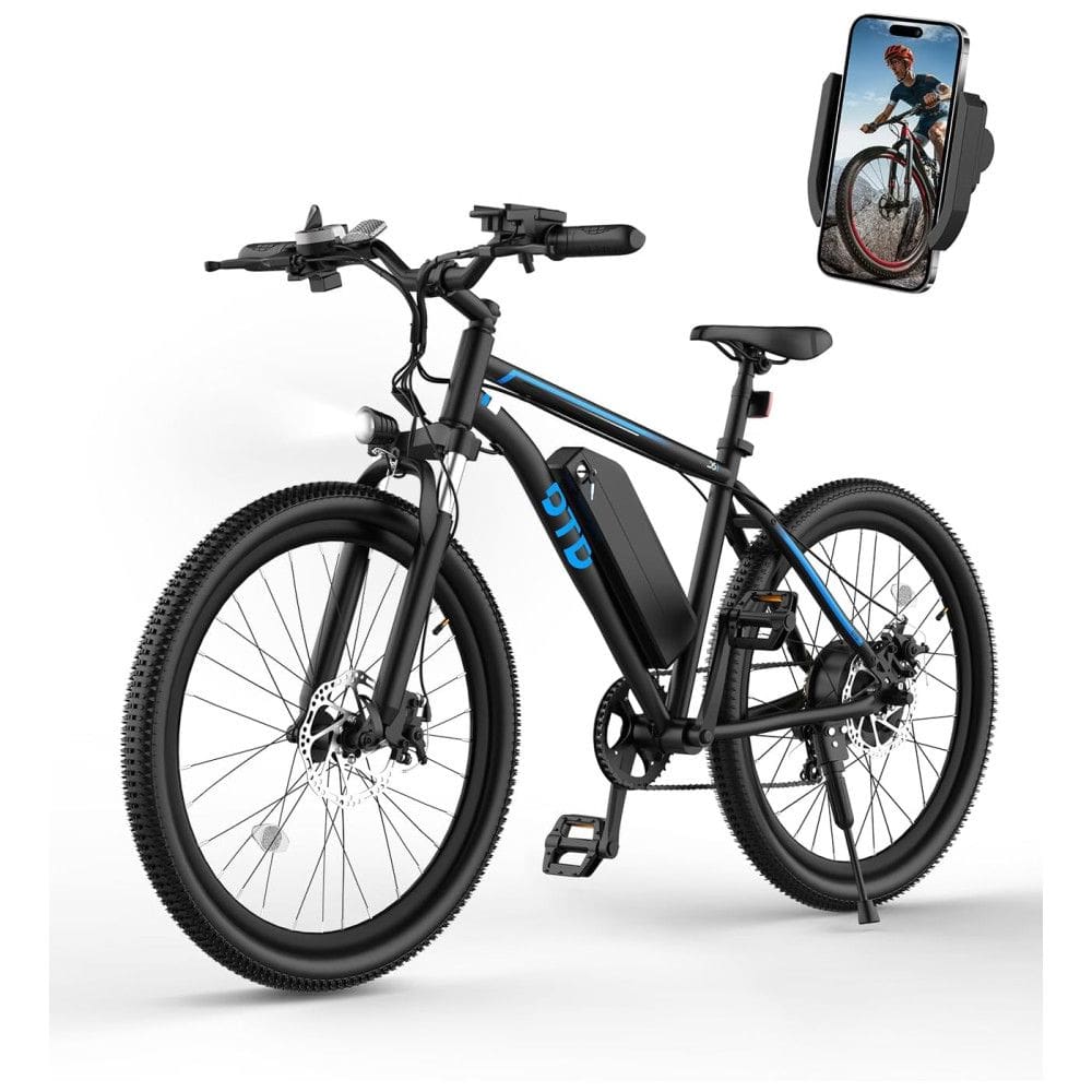 OTD Bicicleta Elétrica para Adultos com Suporte para Celular, Velocidade Máxima de 45 km/h, Bateria Removível de 624Wh, Autonomia de 72 km
