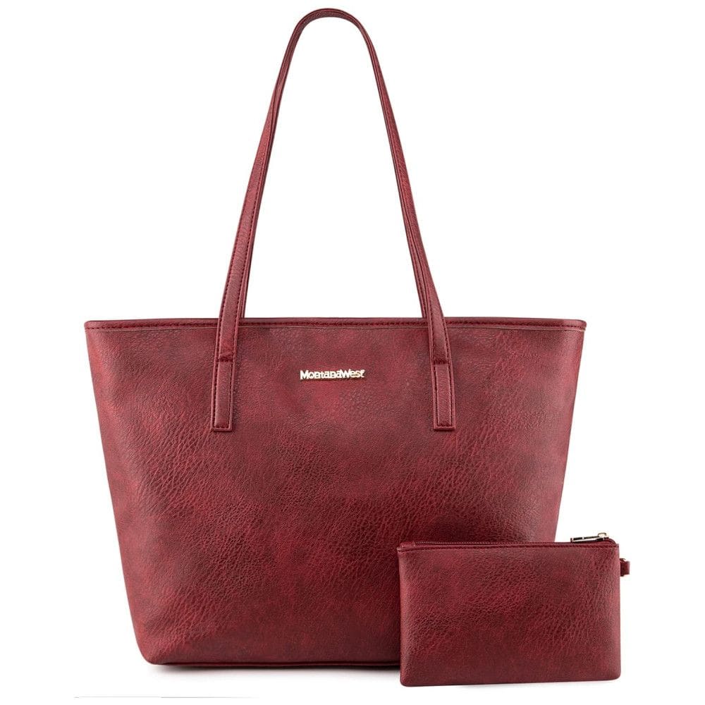 Bolsa de Ombro Feminina em Couro Sintético com Carteira, Montana, Vermelha