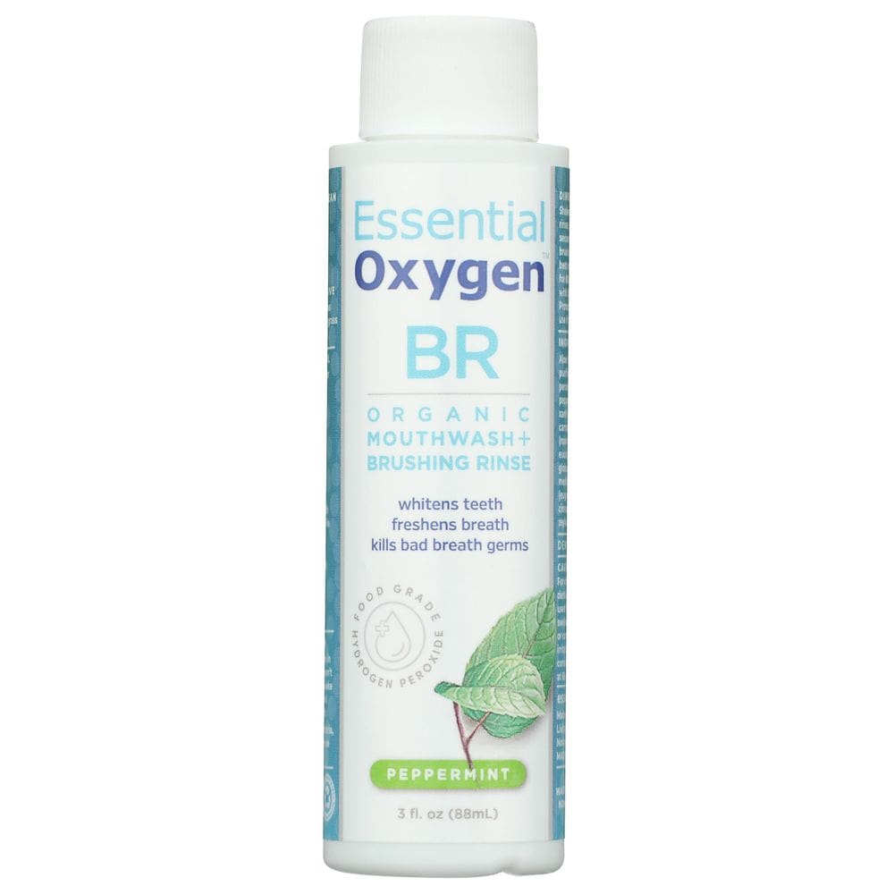 Escovação e enxágue Essential Oxygen Via Nature 90 ml de hortelã