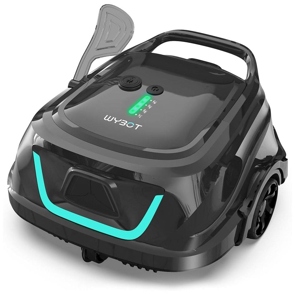 Aspirador de Piscina Robótico Sem Fio WYBOT A1, Aspirador Automático para Piscinas Elevadas com 120 Minutos de Autonomia, Filtros Duplos
