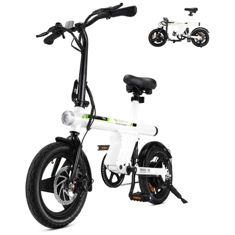 Mini Bicicleta Elétrica U1 Isinwheel – Compacta, Dobrável, Motor 500 W, Bateria 36V 7,8Ah, 3 Modos, Freios a Disco