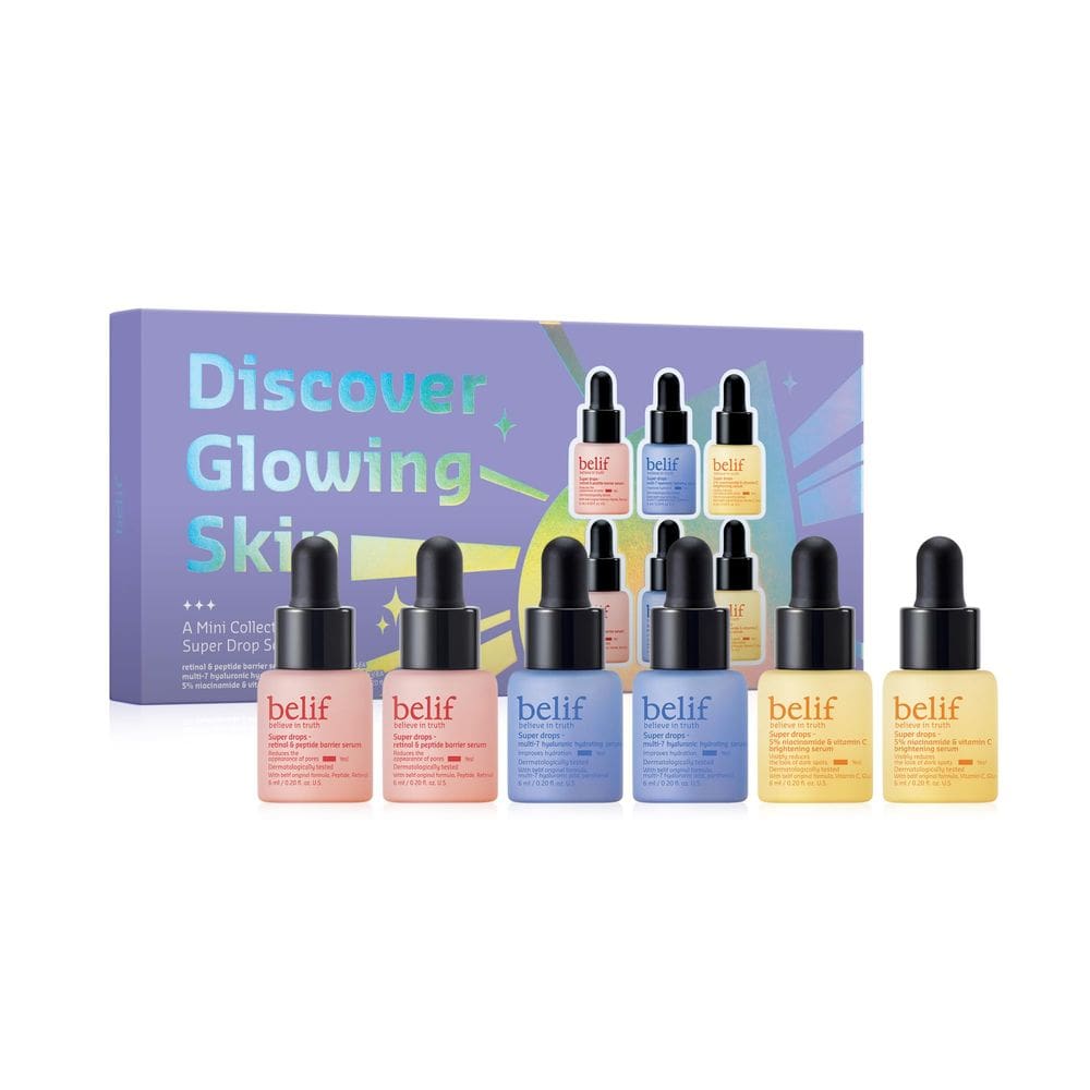 Kit de cuidados com a pele belif Descubra uma pele brilhante com peptídeos e vitamina C