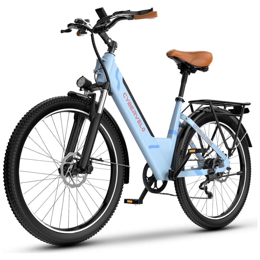 Bicicleta Elétrica Aoango EK2 Langse Azul D 26” | Motor Brushless 1000W Pico, Bateria 48V 720Wh, 7 Velocidades, Suspensão Ajustável