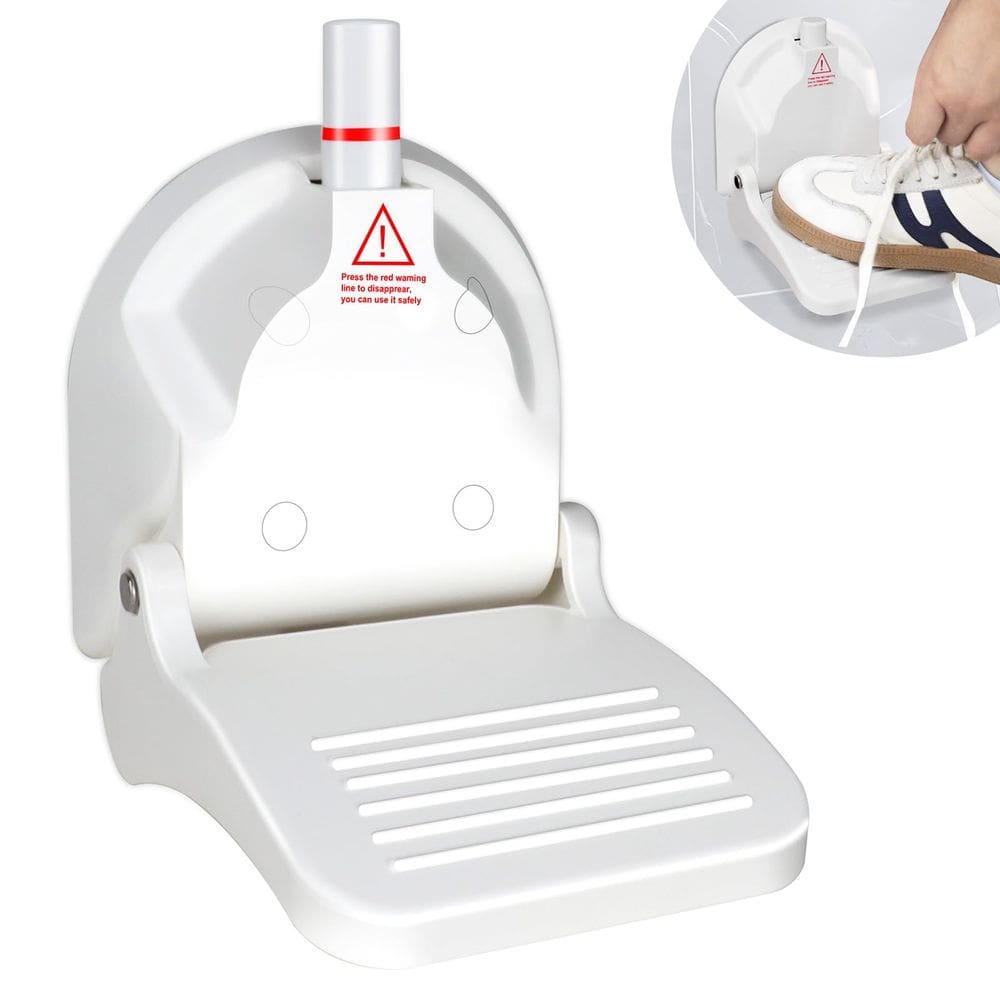 Apoio de pés de banho dobrável CLIO para depilar as pernas com ventosa