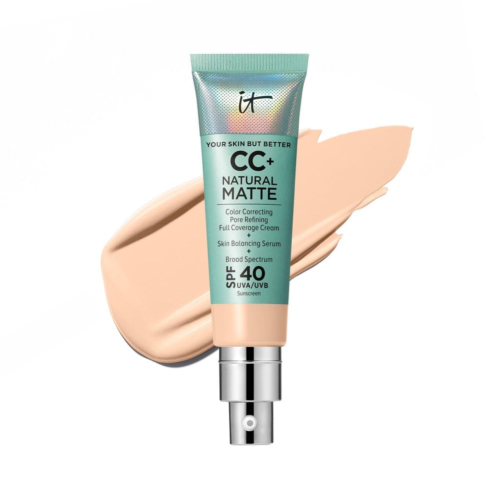 Creme CC+ da Foundation IT Cosmetics Natural Matte com SPF 40