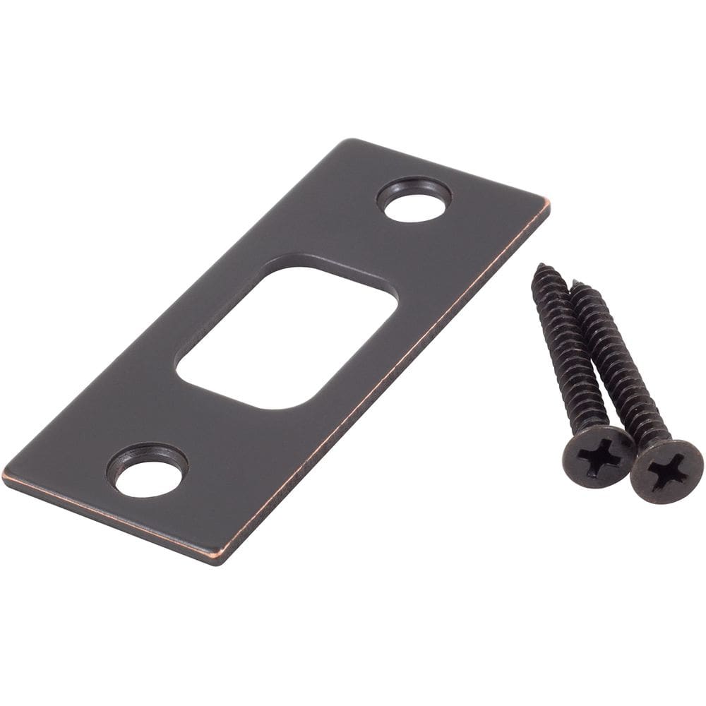 Placa Deadbolt Strike Stone Harbor 2,9 x 7 cm em bronze vintage