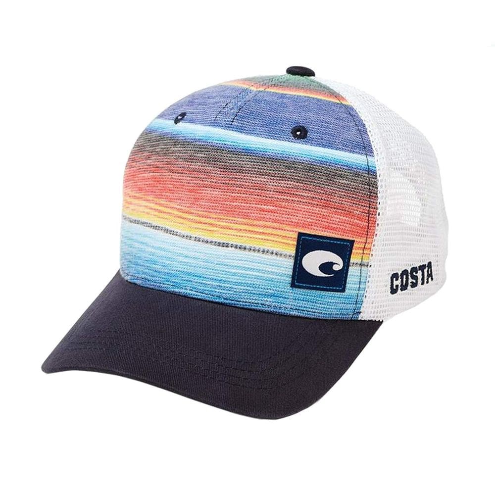 Chapéu de caminhoneiro feminino Costa Del Mar Blue Mesh Snapback