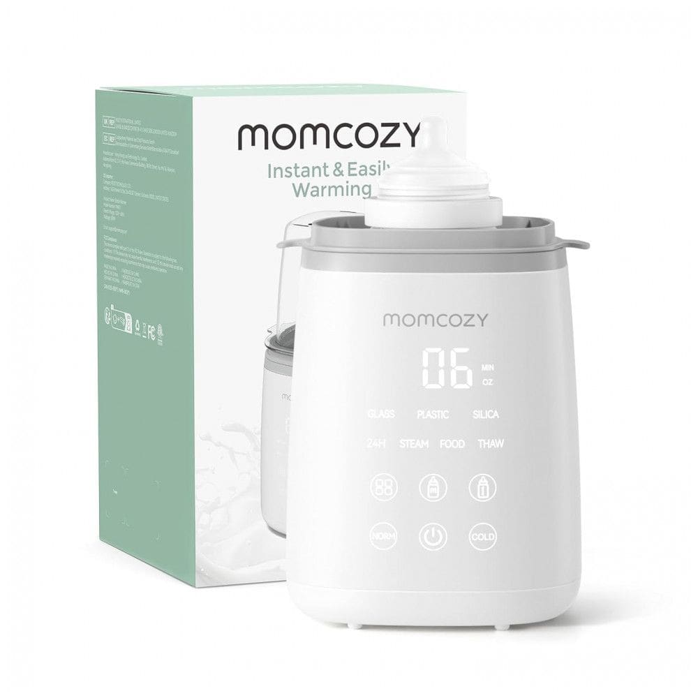 Aquecedor de Mamadeira Momcozy, Rápido e Eficiente para Todos os Tipos de Mamadeiras com Temporizador, Controle Preciso de Temperatura