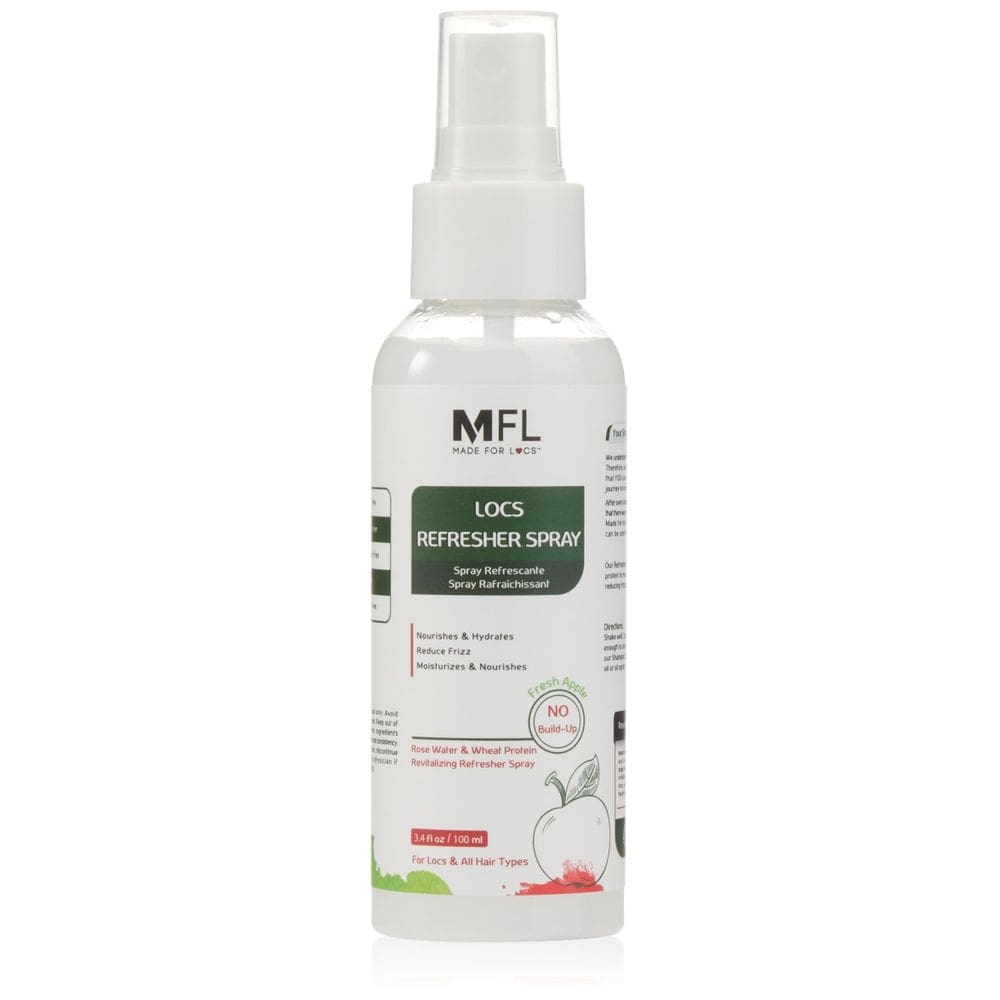 Spray refrescante MFL feito para locs, água de rosas vegana, 240 ml