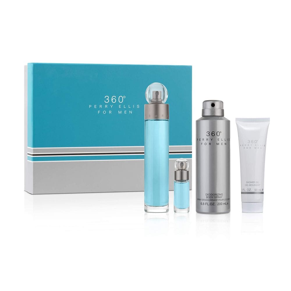 Conjunto de presentes Perry Ellis Fragrances 360 para homens, 4 peças