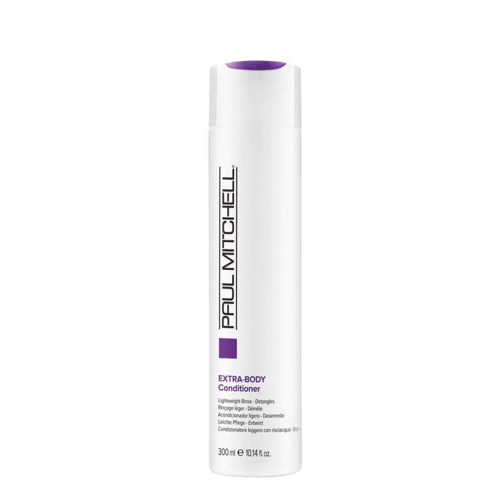 O condicionador Paul Mitchell Extra-Body dá volume aos cabelos finos
