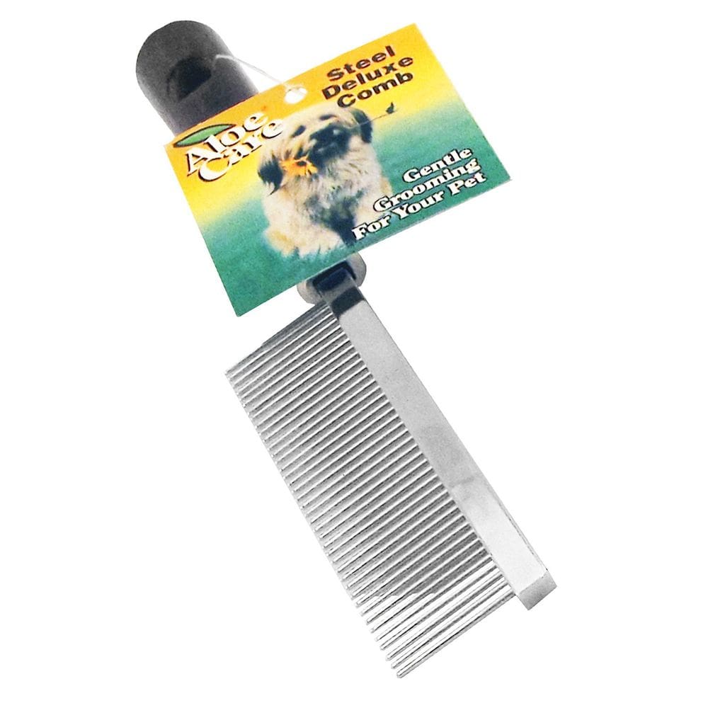 Pet Comb Boss Pet Aloe Care Steel Deluxe Medium Teeth