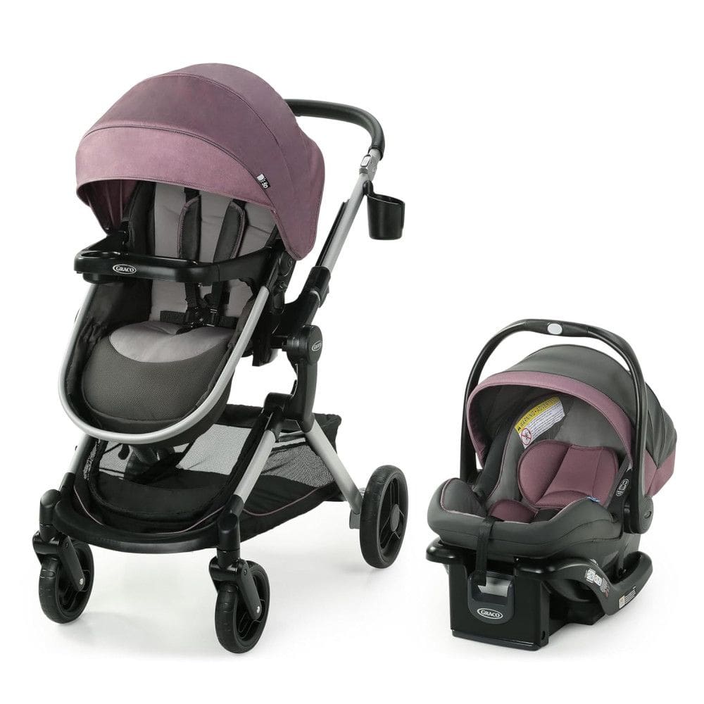 Carrinho de Bebê com Cadeira para Carro Graco Modes Nest, Rosa