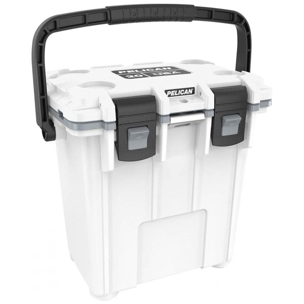 Cooler Térmico Portátil 20 Litros com Alça e Porta Copos, CAMP ZERO, Branco e Cinza