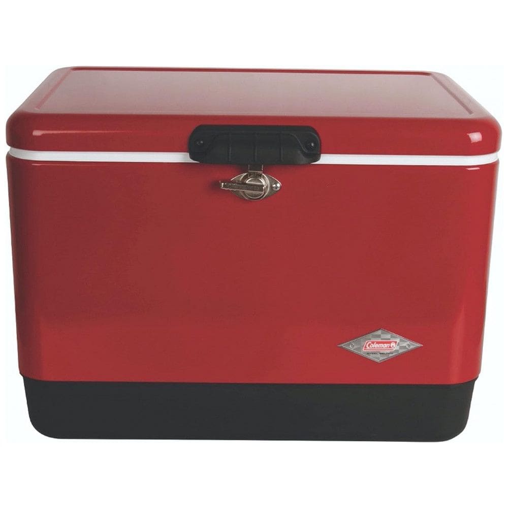 Cooler Térmico Portátil 54 Litros com Alça de Aço, Coleman, Vermelho