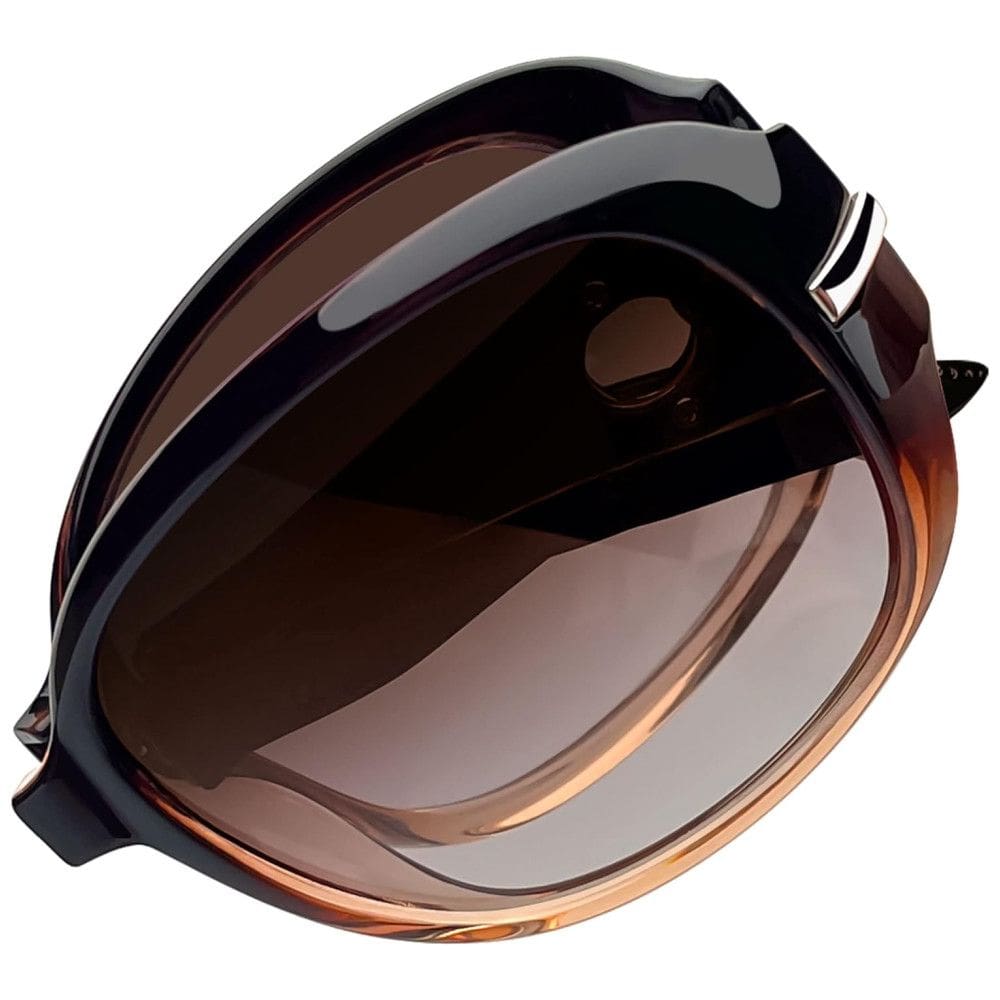 Óculos de Sol Feminino Dobrável com Proteção UV, Joopin A26, Marrom Gradiente