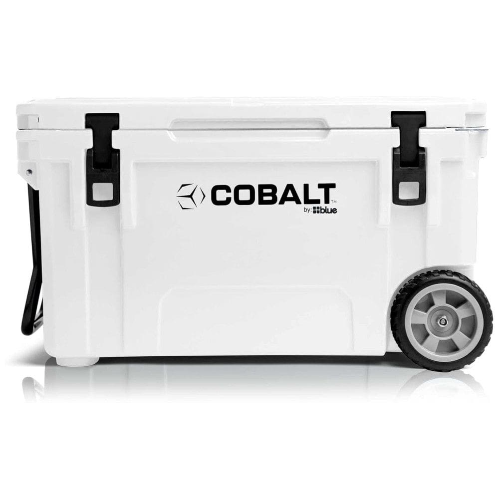 Cooler Térmico Portátil 55 Litros com Rodas, Cobalt, Branco