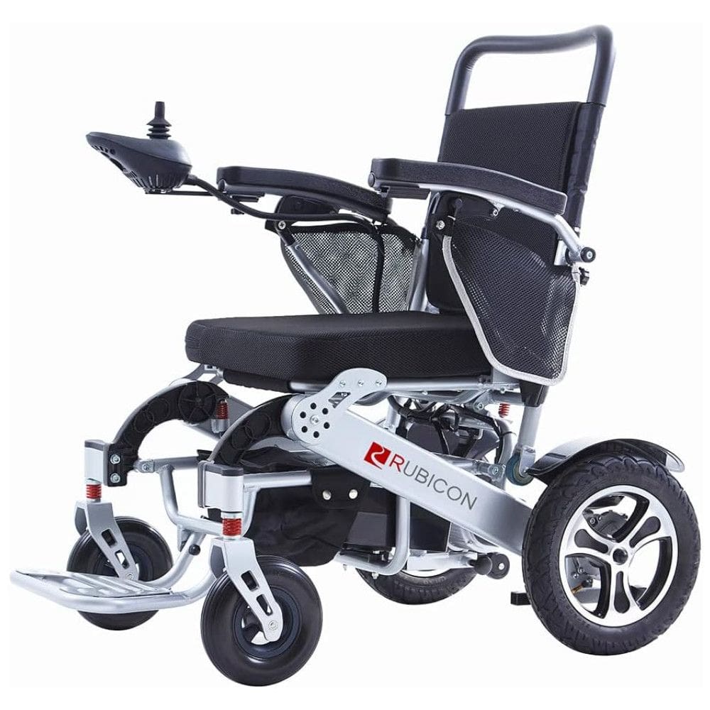 Cadeira de Rodas Elétrica Dobrável Reclinável para Adultos de até 150 kg, 600W, Rubicon DX17, Preta