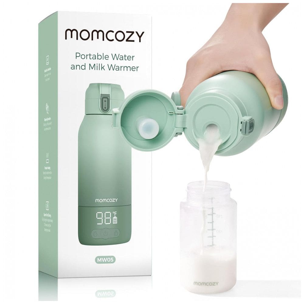Aquecedor de Leite Portátil Momcozy para Viagem com Modos de Aquecimento Duplo para Leite Materno e Água, Aquecedor de Mamadeira Portátil