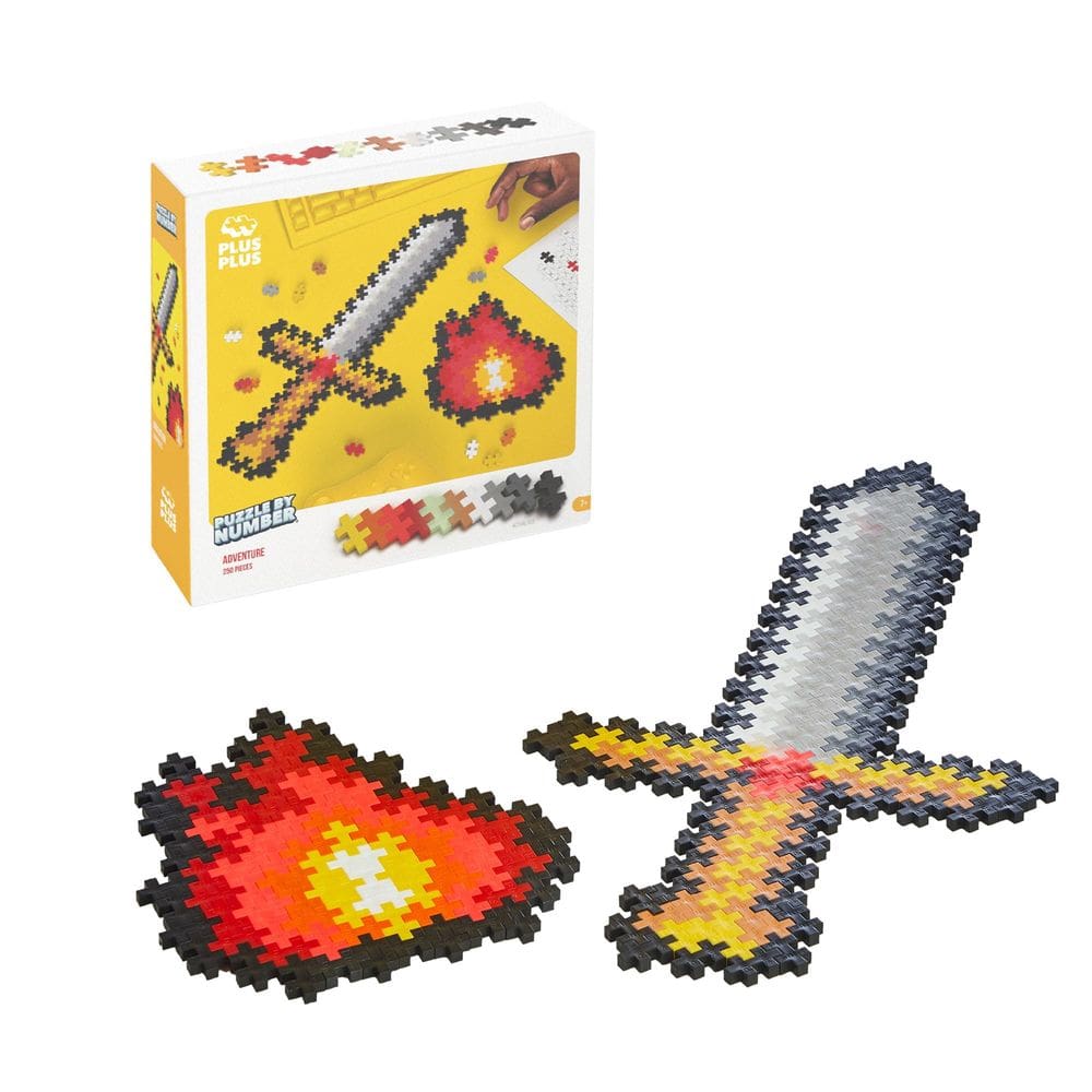 Puzzle PLUS PLUS Puzzle By Number 250 Pieces Adventure