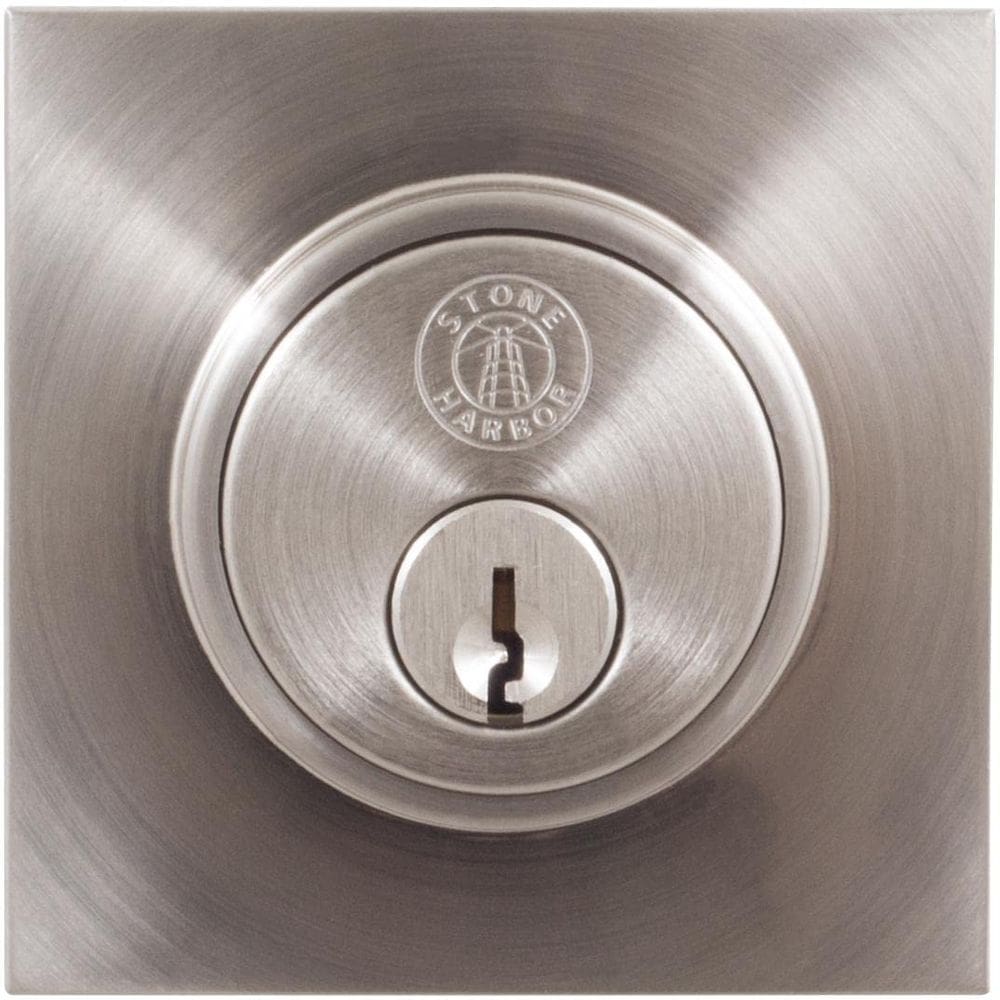 Níquel acetinado de grau 3 de hardware Deadbolt Stone Harbor KW