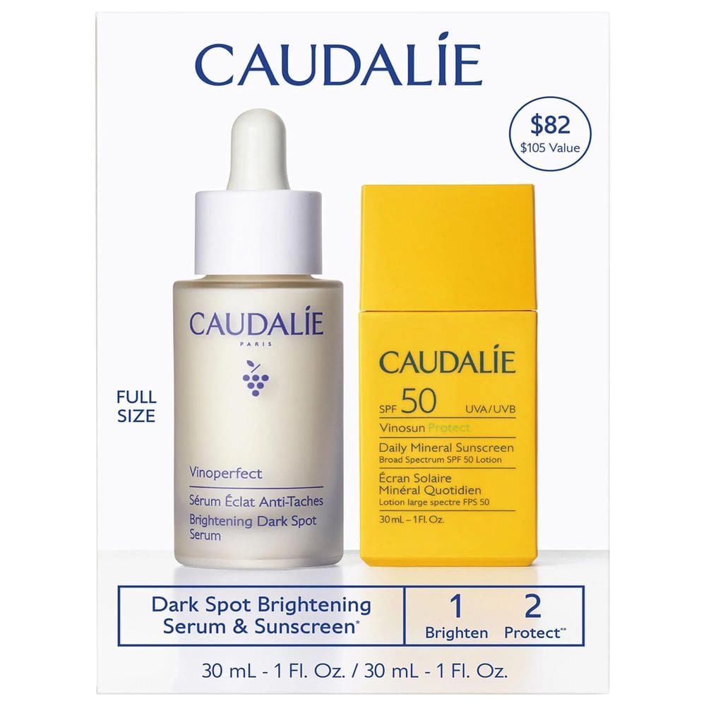 Kit de cuidados com a pele Caudalie Vinoperfect Dark Spot Serum SPF 50