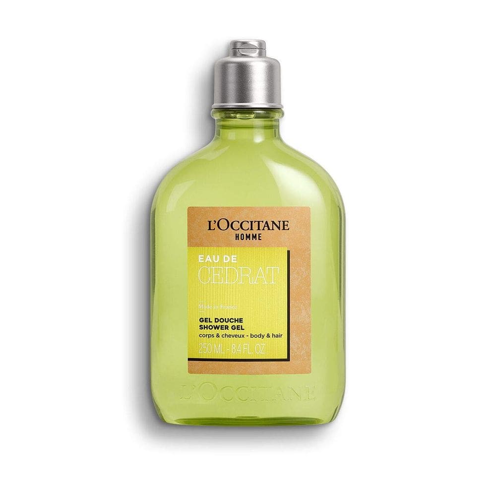 Gel de banho L`Occitane Eau de Cédrat 250ml para corpo e cabelo