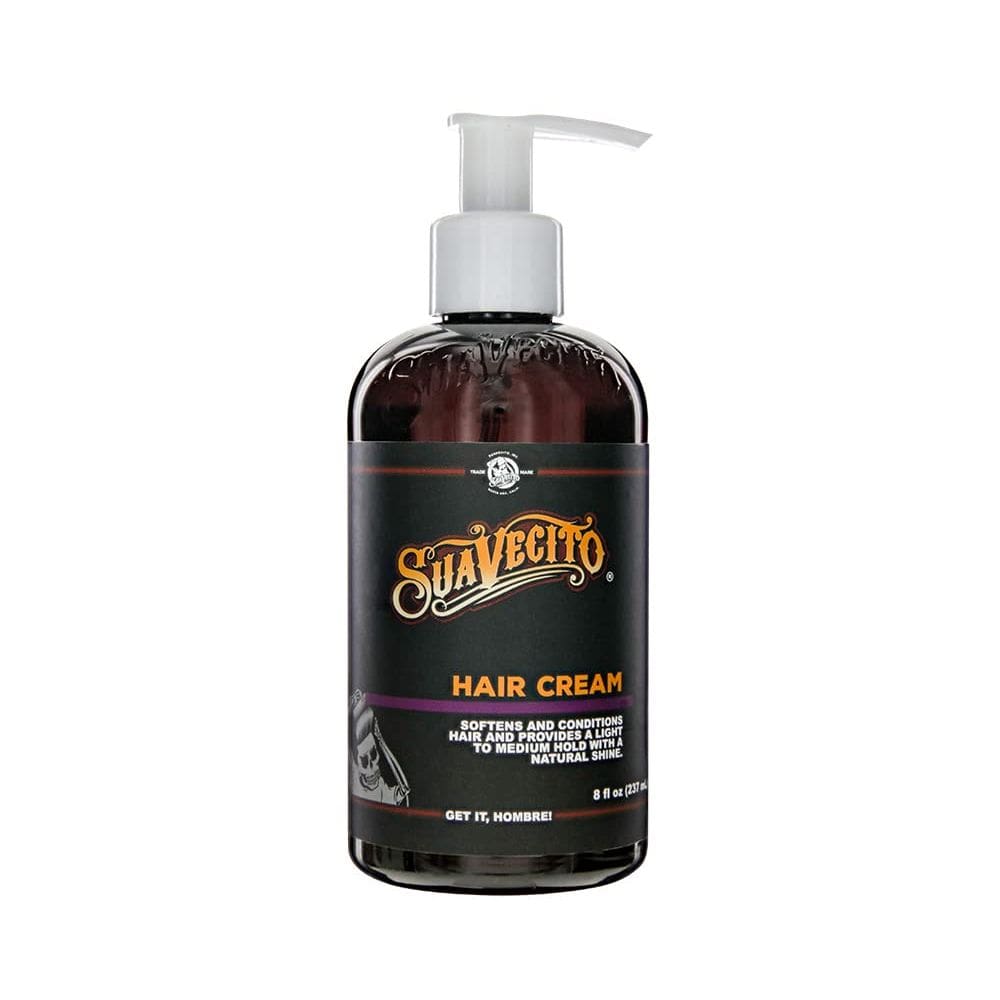 Creme para cabelo Suavecito Medium Shine Light Hold Frasco de bomba de 240 ml