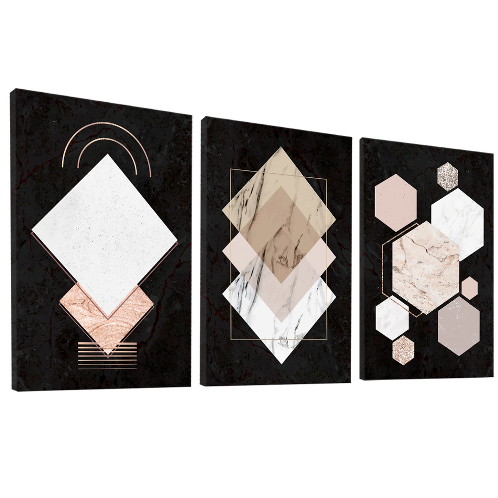 Quadro Decorativo Abstrato Formas na Cerâmica