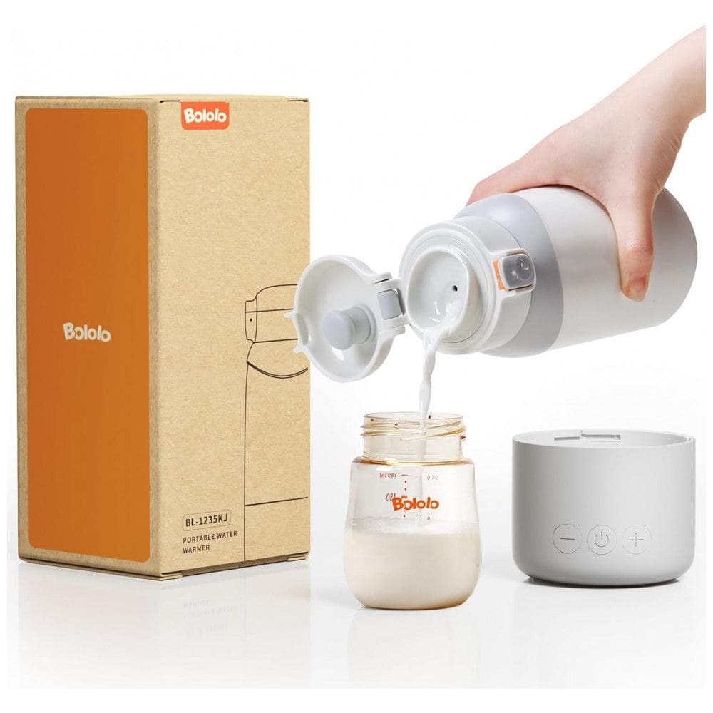 Aquecedor de Leite Portátil Pro para Viagens BOLOLO, Design Destacável com Aquecimento Rápido e Estável para Leite Materno e Água
